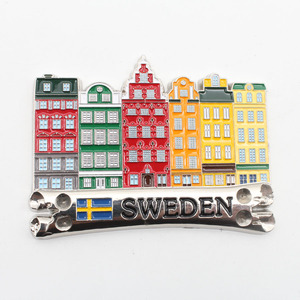 Aimant de réfrigérateur souvenir, architecture de la vieille ville, maison de <span class=keywords><strong>Stockholm</strong></span>, <span class=keywords><strong>Suède</strong></span> - Product Image 3