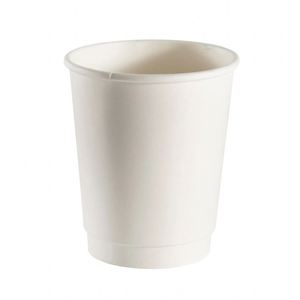 Gobelets en papier kraft jetables à paroi simple, ondulés, avec logo personnalisé en feuille d'or, recyclables, tailles 2-16 oz - Product Image 1