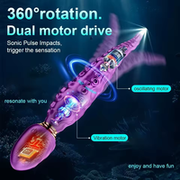 Leistungsstarker Schwingender G-Punkt Vibrator Weiblicher Klitoris-Stimulator Dildo 360° Stoßender Vagina-Massager USB-Betrieben Erwachsenen-Sexspielzeug