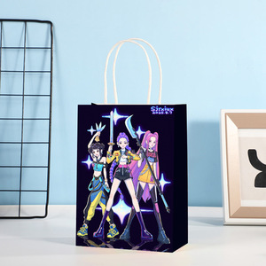 Sacs cadeaux en papier kraft de luxe avec poignée, personnalisés, OEM, ODM, nouveaux, avec votre propre logo, en gros - Product Image 2