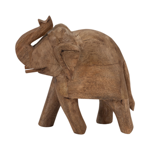 Scultura di Elefante in Legno Intagliato, Decorazione Moderna per Casa, Elegante Ornamento per Bagno, Ufficio, Soggiorno - Product Image 1