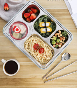 Lonchera de Acero Inoxidable Syh689 al por Mayor, Contenedor de Alimentos Bento con Múltiples Compartimentos para Llevar - Product Image 6