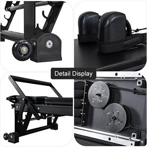 <span class=keywords><strong>Machine</strong></span> de Pilates Reformer avec tour demi-trapèze, équipement de studio commercial, en alliage d'aluminium, couleur personnalisée professionnelle - Product Image 3