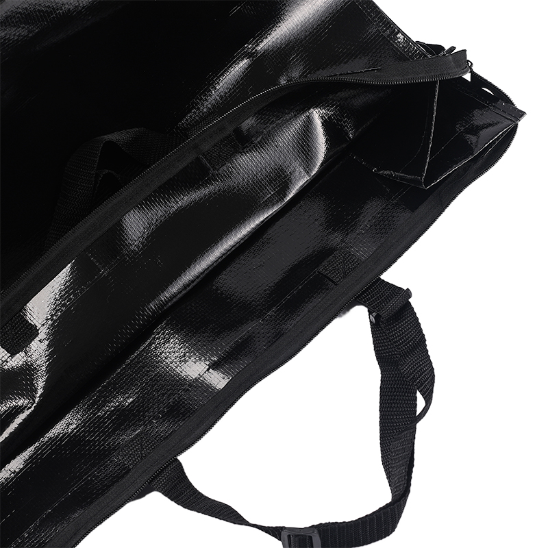 Eco friendly waterproof pp woven shopping bag recyclable laminated pp woven tote bag with zipper