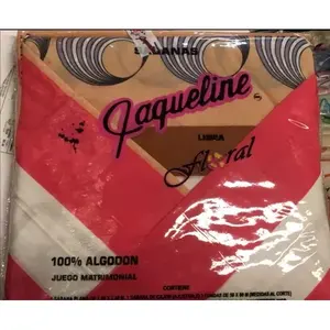 Juego de Sábanas Florales Jaqueline 100% Algodón, Tamaño Individual, Estampado con Motivos Vegetales, para Uso Doméstico - Product Image 5