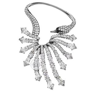 Collezione di Orecchini alla Moda per Donne, Orecchini a Perno con Cristalli Intrecciati, Orecchini Pendenti Cigno Nero per Occasioni Quotidiane - Product Image 5