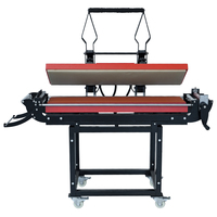 Presse à sublimation à double chauffage Baiyin pour lanières, impression manuelle de rubans, 25x100CM, transfert thermique, acollador