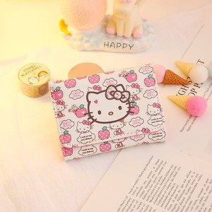 Dompet Lipat Tiga Lucu untuk Wanita dan Anak Perempuan, Hadiah Kartun Anak-Anak, Dompet Koin Kecil Motif Kucing Kuromi Anime, Dompet Pendek untuk Pelajar - Product Image 1