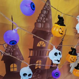 Halloween Christmas Luxury LED Decorative Lighting Warm White Linear Battery Lamp Pumpkin Remote Control Silk Screen Printed PVC - Product Image 3