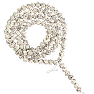 Star Moon Bodhi 108 Beads 9Mm Round White Prayer Beads Unisex <b>Bracelet</b> Jewelry For Religious Ceremonies - Product Image 5