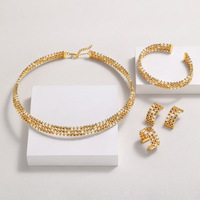 Ensemble de bijoux pour femme en laiton, design original, fait main, avec perles et étoile à huit branches électroplaquée : collier, bracelet, boucles d'oreilles et bague
