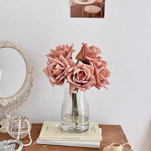 Ramo de Rosas Artificiales de Seda, Flores de Alta Simulación para Decoración de Bodas, Hogar y Fotografía - Product Image 4