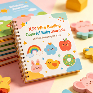 Cuadernos Infantiles Coloridos con Encuadernación <span class=keywords><strong>de</strong></span> Alambre XJY, Libros Infantiles, Impresión <span class=keywords><strong>de</strong></span> Historias en Inglés, Folleto <span class=keywords><strong>de</strong></span> Tapa Dura - Product Image 3