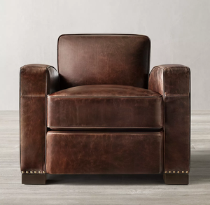 Chaise en cuir <span class=keywords><strong>de</strong></span> luxe <span class=keywords><strong>de</strong></span> style américain Rhoohill Italie meubles <span class=keywords><strong>de</strong></span> salon canapé simple fauteuil <span class=keywords><strong>de</strong></span> salon <span class=keywords><strong>de</strong></span> campagne française - Product Image 3