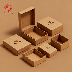 Baoren Matériaux recyclés Boîte cadeau de luxe écologique personnalisée pour le Ramadan Saint-Valentin avec des articles de souvenir - Product Image 3