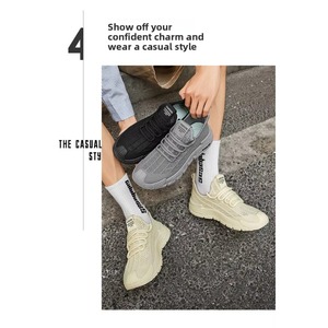 Chaussures de sport décontractées pour hommes, absorption des chocs, ultra légères, à semelle plate, respirantes, confortables, résistantes à l'usure, élégantes - Product Image 6