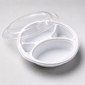 <b>Microwave</b> Safe 3 Compartment PP Takeaway Food Container with OPS <b>Lid</b> - Product Image 5