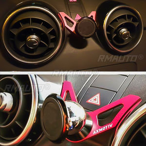 Support de téléphone pour voiture Audi A1 2012-2018, support magnétique pour grille d'aération, rotatif à 360°, accessoires GPS mobiles, fibre de carbone - Product Image 3