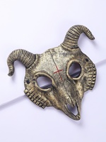 Accessoire de Cosplay d'halloween accessoires de carnaval PU mousse douce corne masque de chèvre diable