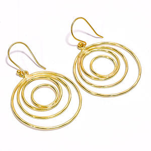 Joyería de latón de moda para mujer, joyería de latón chapada en oro de alta calidad, proveedor de joyería de latón chapada en oro de 18K, joyería antigua - Product Image 2