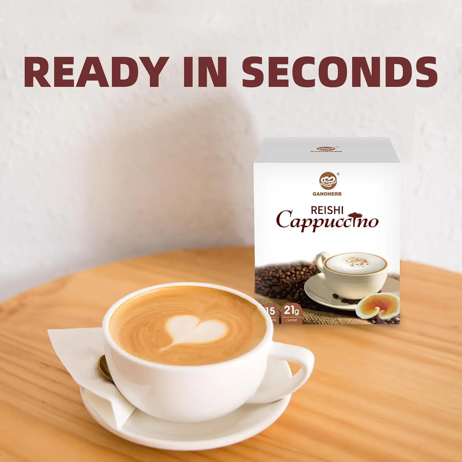 Оптовая продажа кофе Ganoderma Reishi Cappuccino с Органическим Экстрактом Ganoderma Lucidum