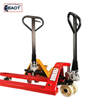 Chariot à palettes manuel hydraulique durable avec poignée ergonomique, capacité de 5000 kg, utilisation facile, chariot à palettes portable pour entrepôt, 1220 mm
