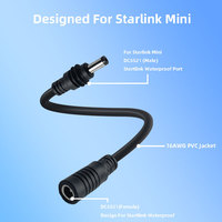 OEM/ODM Starlink Mini câble d'alimentation CC Câble d'extension d'alimentation 16AWG DC mâle vers DC femelle Câble compatible avec Starlink Mini