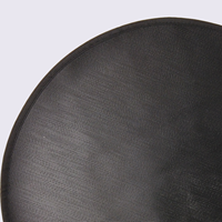 Pont de haute qualité Protection ignifuge cuisson BBQ Camping utilisation braises rond noir enduit silicone foyer tapis