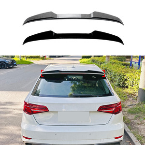 Audi A3 8V Rear Spoiler Carbon Fiber Texture Ducktail <b>Trunk</b> Wing 2014-2020 Hatchback Exterior Modification - Product Image 1