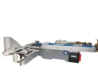 Scie à table coulissante cnc 3200mm avec rooter/bûche double lames scie à table coulissante verticale pour le travail des meubles en bois