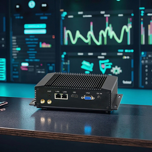 Mini PC Industrial sin ventilador Partaker I23 Core I3 4010Y I5 4200Y Win 10 Pro Dual LAN VGA HD Display Dual COM para uso de escritorio - Product Image 1