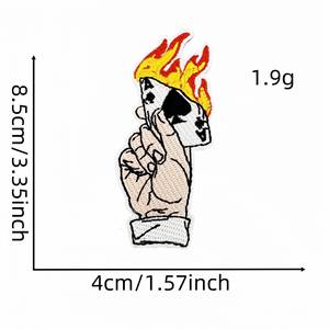 Creative Embroidery Dollar <b>Dice</b> Poker Patch for Diy Decoration - Product Image 6