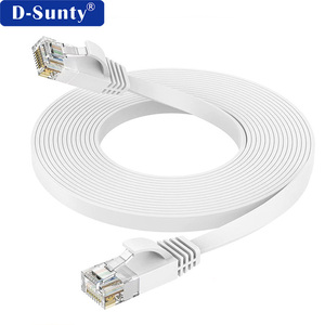 Câble réseau Ethernet plat RJ45 Cat6, câble LAN CAT 6a UTP en cuivre nu, 4 paires, ROHS 28AWG/30AWG, cordon de raccordement pour routeur - Product Image 3