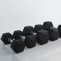 NAFUNG-Ensemble d'haltères hexagonaux de 5lb, équipement de gymnastique sans poids, en caoutchouc