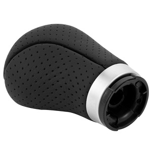 Mercedes-Benz <b>Shift</b> <b>Knob</b> Black Perforated Leather Manual Transmission Ergonomic Design - Product Image 5