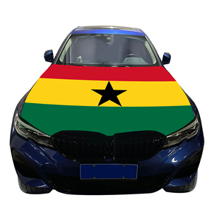 Venta al por mayor 120x150cm Cubiertas de capó de coche de Ghana Estilo de banderín resistente al desgaste y duradero para la cubierta del capó del motor de la agencia de <span class=keywords><strong>viajes</strong></span> - Product Image 5