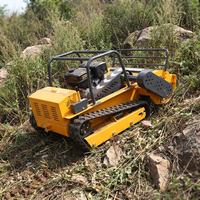 Tondeuse à fléaux télécommandée 1000 mm avec lame à neige en option pour herbe et broussailles trop hautes