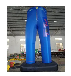 Clothes shop advertising 4 meters tall latex inflatable pvc pants for sale