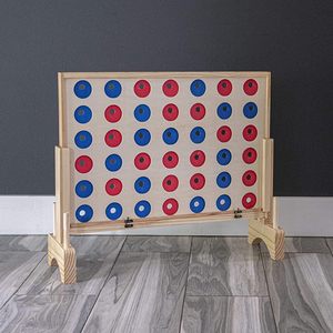 Children's Educational Wooden Four Player <strong>Connect</strong> Four Game-Giant <strong>4</strong> in a Row Eco-friendly Board Game - Product Image 6