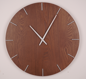 <span class=keywords><strong>Orologio</strong></span> <span class=keywords><strong>da</strong></span> <span class=keywords><strong>Parete</strong></span> Elettrico Silenzioso in Legno Personalizzato OEM ODM con Luce Notturna, Finitura in Noce Americano, Decorazione per Soggiorno - Product Image 2