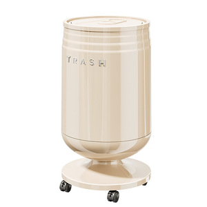 Creative Flip Top Trash Can <b>Large</b> Capacity Odor Proof Indoor Cylindrical Waste <b>Bin</b> With Lid Thickened Design - Product Image 5