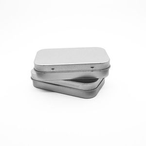 Rectangular Tin <b>Box</b> 21mm High Reusable Storage For Tobacco Cigarette Cases - Product Image 2