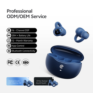테크미 하이브리드 보청기 & 전자 귀마개 2-in-1 16채널 충전식 & 앱 제어 OTC 보청기 - Product Image 2