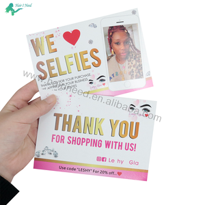 Logo personalizzato grazie alla <span class=keywords><strong>stampa</strong></span> di biglietti di ringraziamento per le piccole imprese con carta di ringraziamento a colori personalizzata - Product Image 5