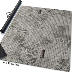 Tapete de <span class=keywords><strong>Juego</strong></span> de Goma Personalizado con Diseño de Terreno de Dibujos Animados para Juegos de Mesa, Tapete de Batalla Grande - Product Image 2