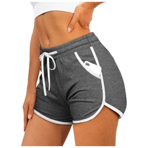 กางเกงขาสั้นกีฬาวิ่งลำลองมีกระเป๋าเชือกผูกระบายอากาศลายสก็อต Shorts-Y2K ใส่นอนชายหาดได้แรงบันดาลใจจากการออกแบบปลาโลมา - Product Image 1