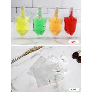 Pochette liquide transparente personnalisée avec bec verseur, sachet debout pour boissons, emballage plastique avec bec verseur - Product Image 5