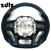 Volante de Fibra de Carbono Forjado en Polvo Azul Personalizado para Dodge Ram 1500 2500 2007 2008 2009 2010