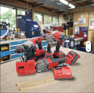 20V Lithium Battery Cordless 4-in-1 Power Tool Set Hard Case Includes Hammer Drill Angle Saw MWK-4P-001 Brushless Impact Drill P - Product Image 2
