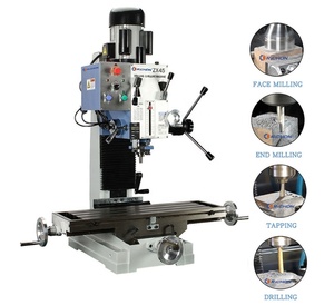 Machine de fraisage et de perçage de bureau ZX45G à colonne carrée, tête à engrenages, pour métaux, 16mm-45mm, mini-machine de fraisage et de perçage F - Product Image 2